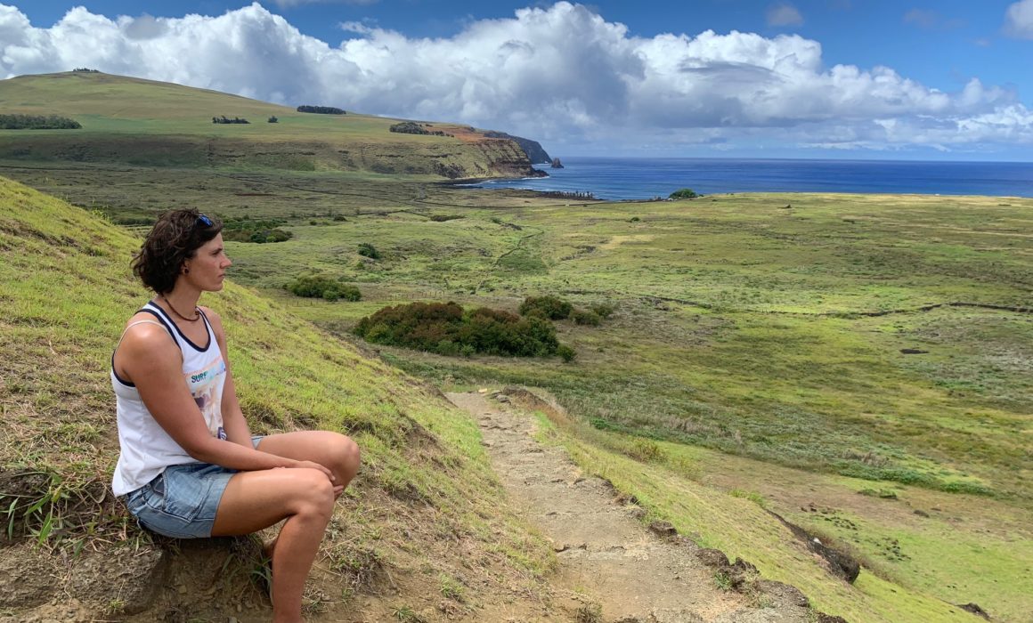 Sarah Ferguson on Easter Island