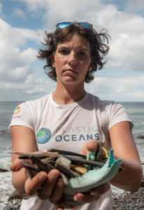 Sarah Ferguson and plastic debris