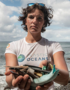 Sarah Ferguson and plastic debris