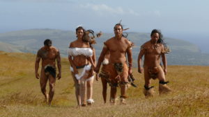 Scene from Eating Up Easter documentary, shot on Easter Island