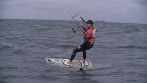 Merijn Tinga kite surfing