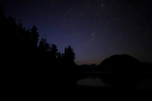 Night sky of Vancouver Island
