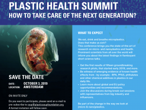 Plastic Health Summit poster screenshot.