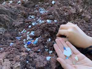 microplastic collection on Easter Island