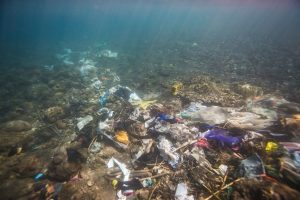 Plastic Pollution on ocean floor