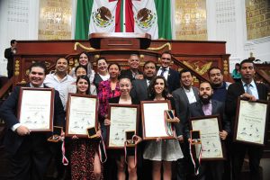 Youth Merit Award winners from Congress of Mexico