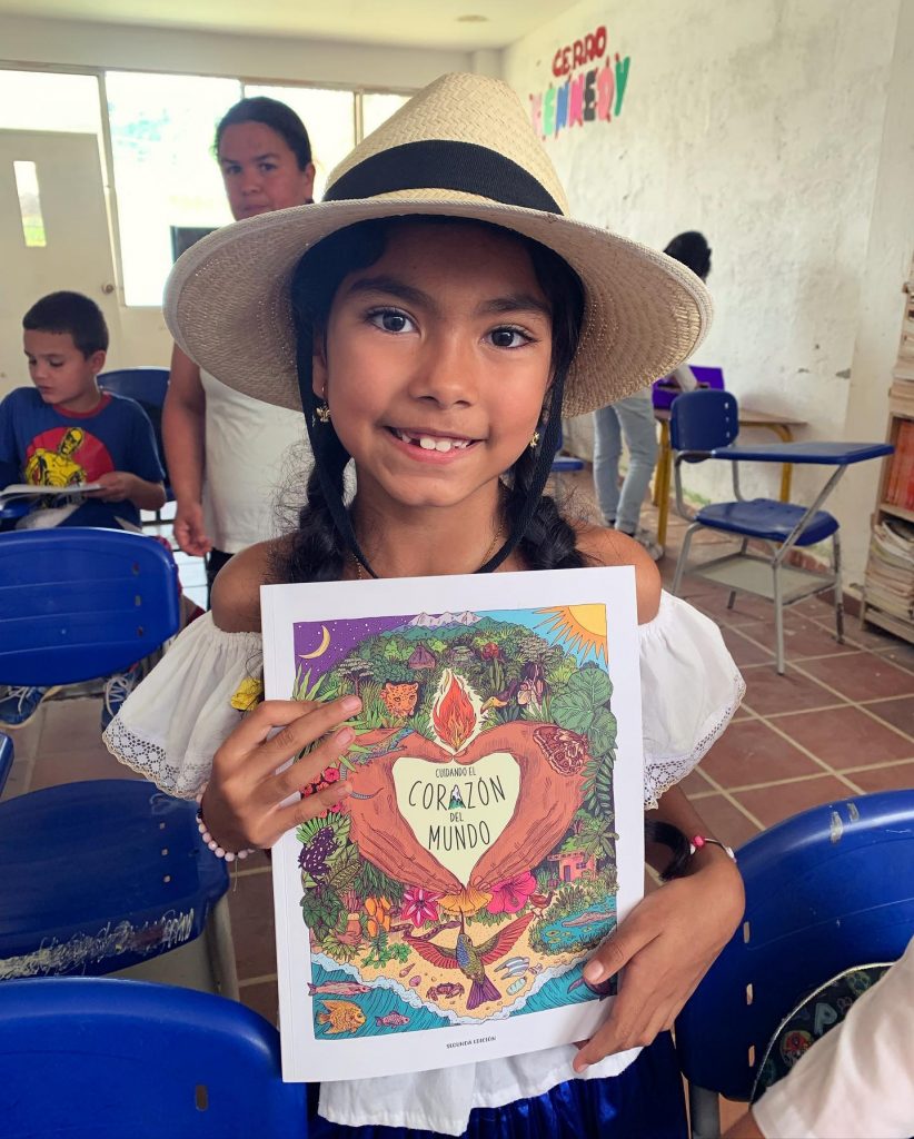 La Sierra Artist Residency coloring book, Cuidando el Corazón del Mundo