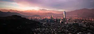 Santiago Skyline sunset