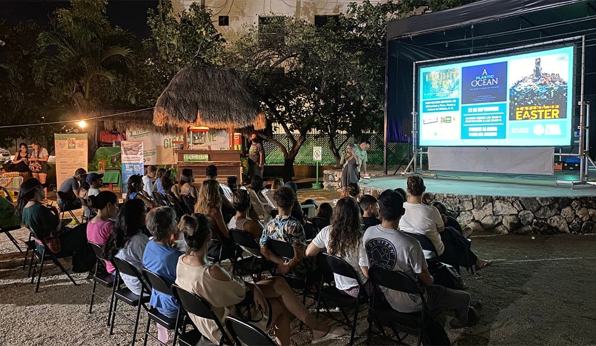 Outdoor screening of Plastic Oceans' films followed by a community discussion to further bridge knowledge gaps and better understand the barriers they face in ending plastic pollution in their location.